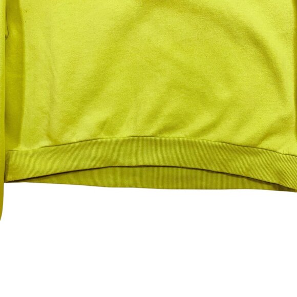 H&M  woman 's neon green cropped sweatshirt size s - Picture 8 of 12
